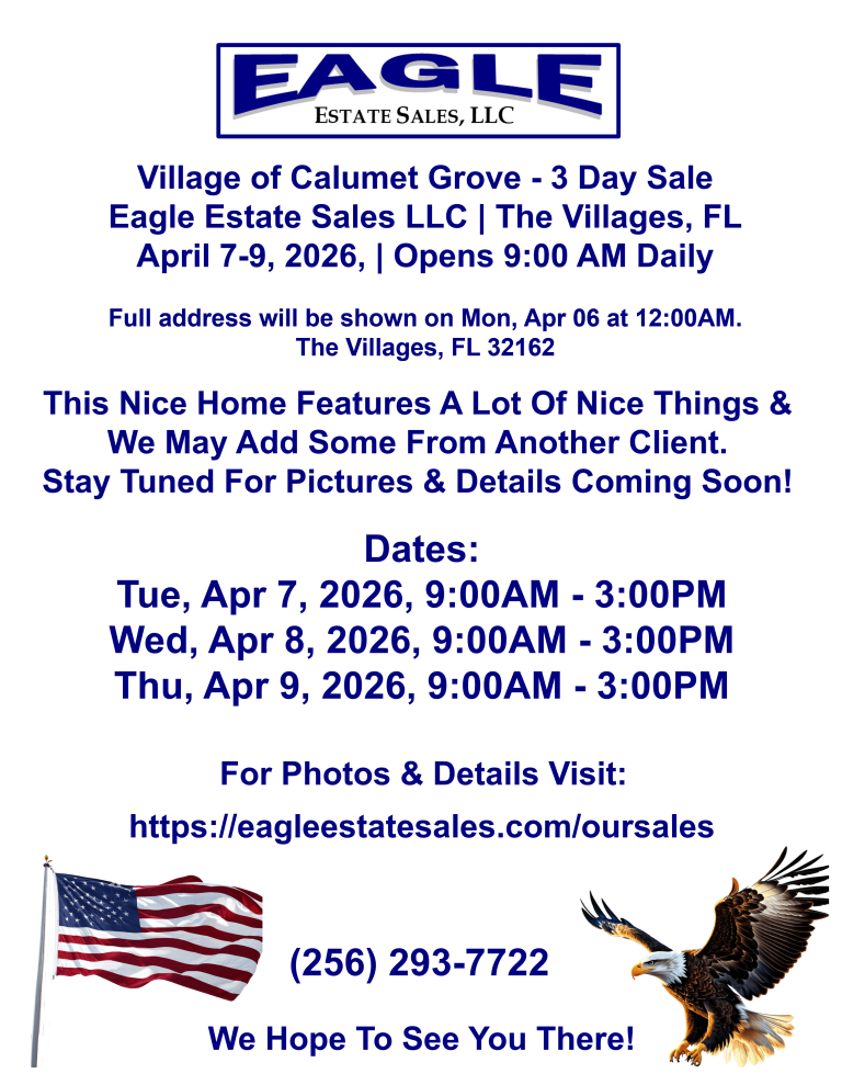 Village of Calumet Grove - 3 Day Sale