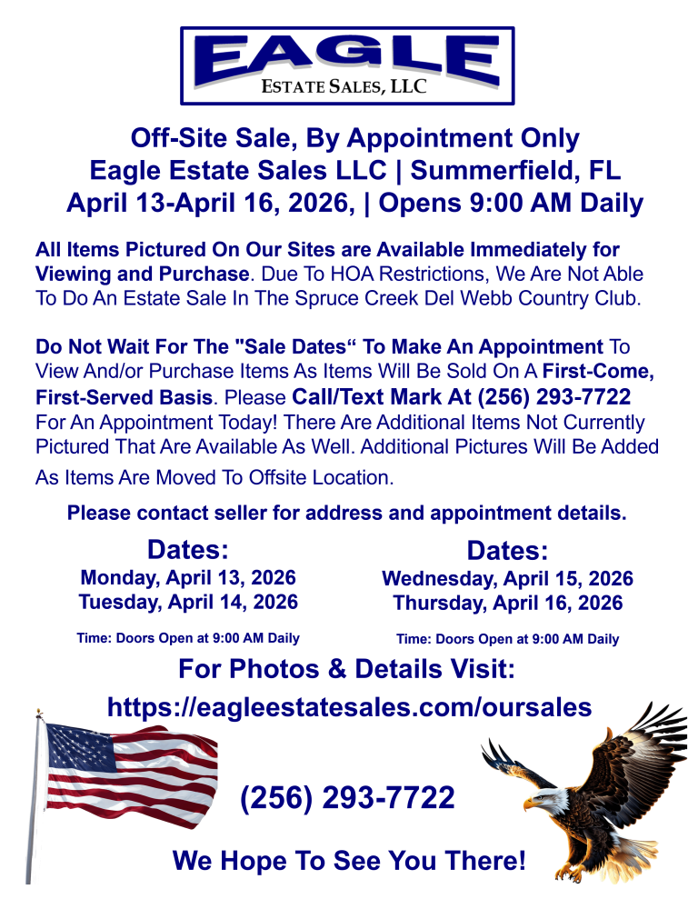 By Appointment Estate Sale